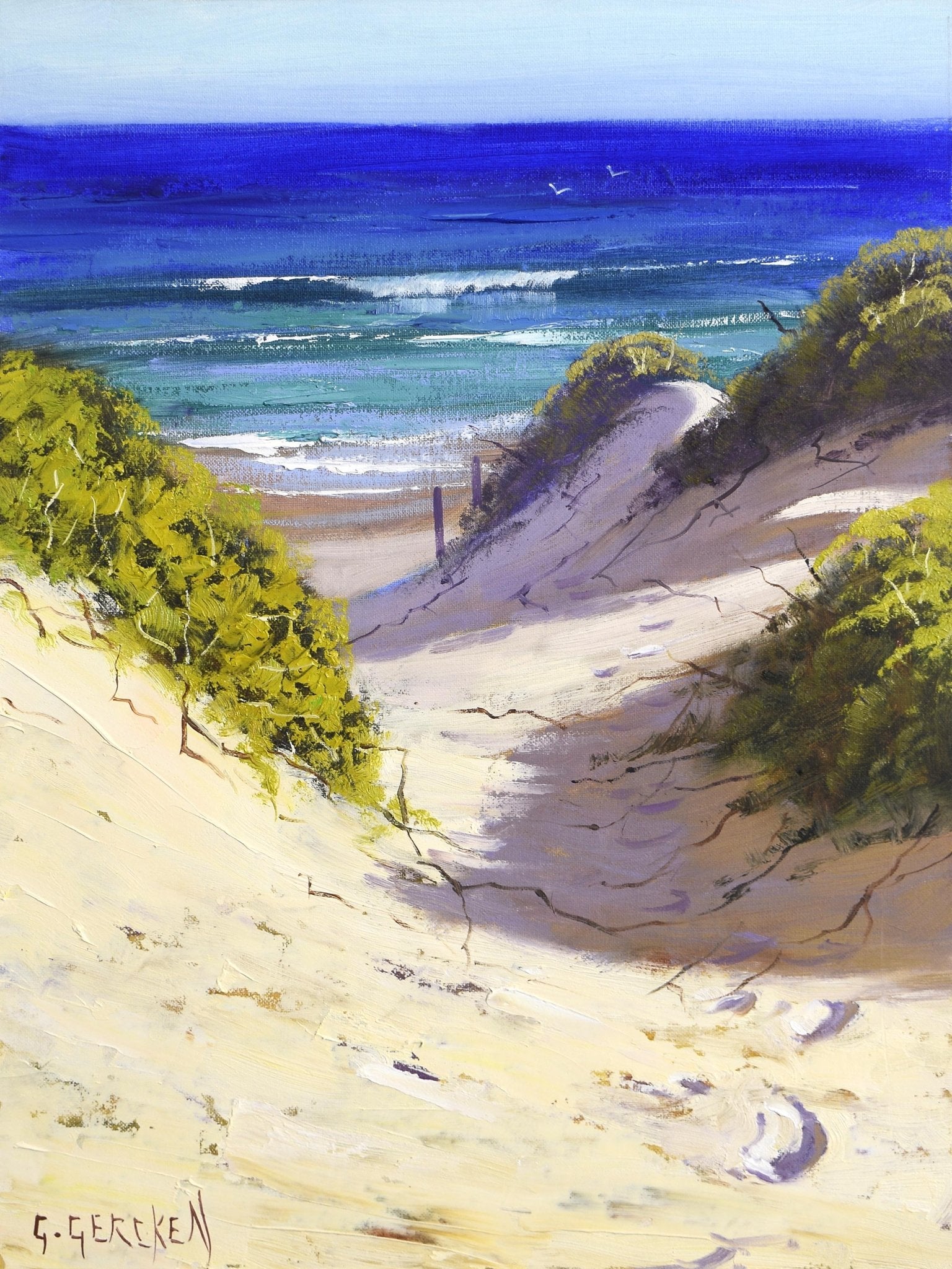 Central Coast Beach Painting by Graham Gercken