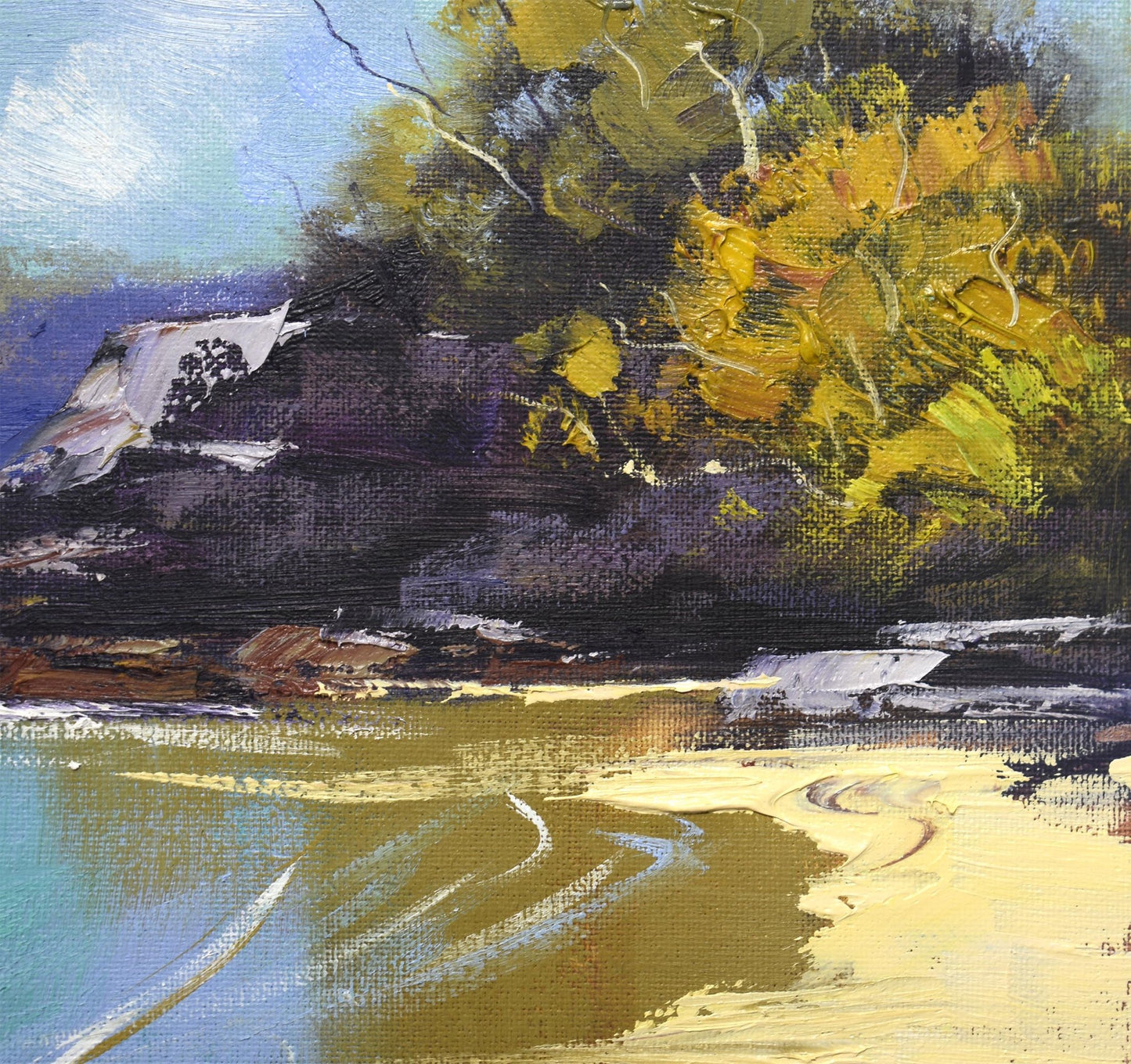 Sydney Harbour Beach Framed Painting