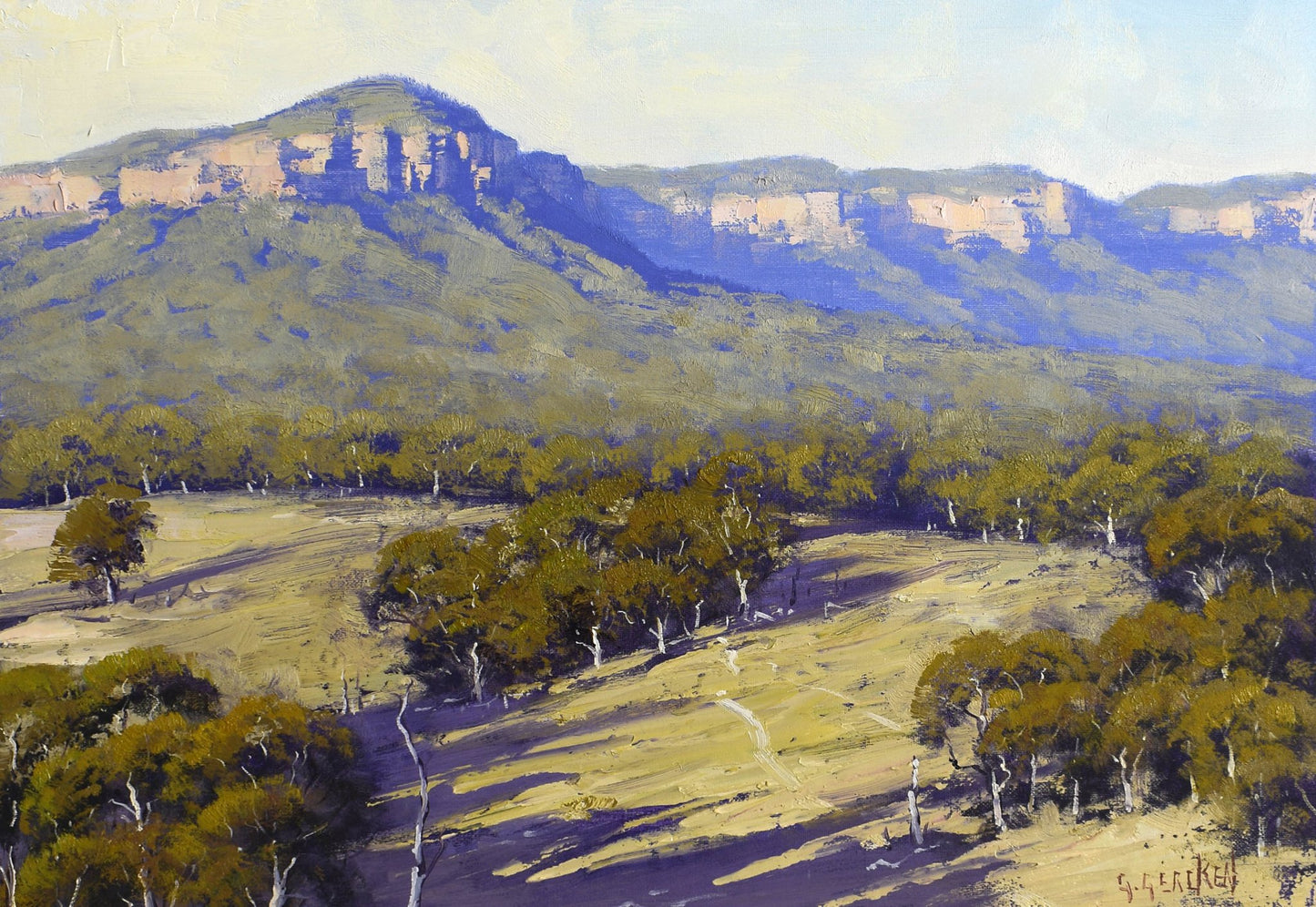 Framed Original Australian Oil Landscape Painting by Graham Gercken
