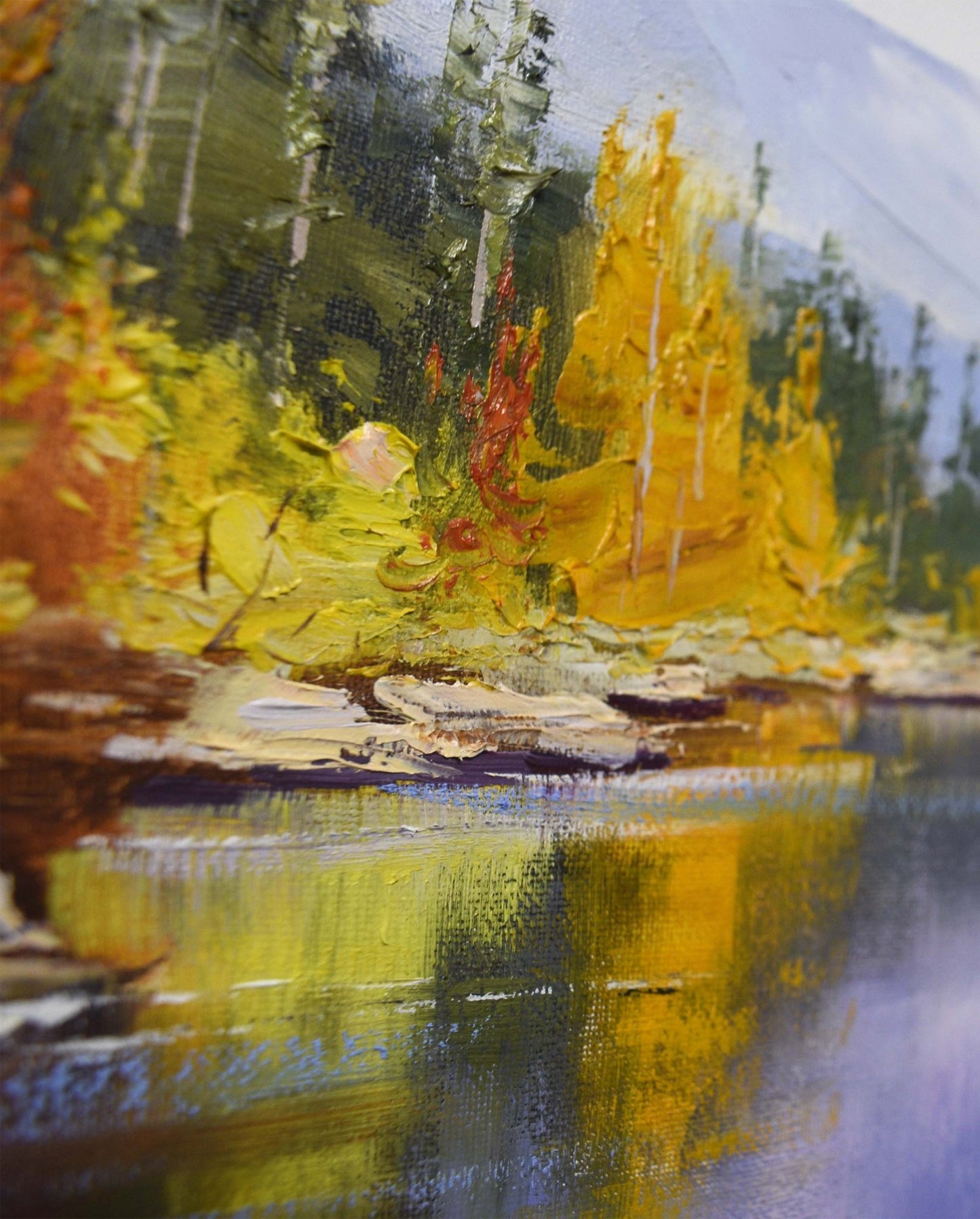 Autumn Colours Tumut River - Original Framed Painting