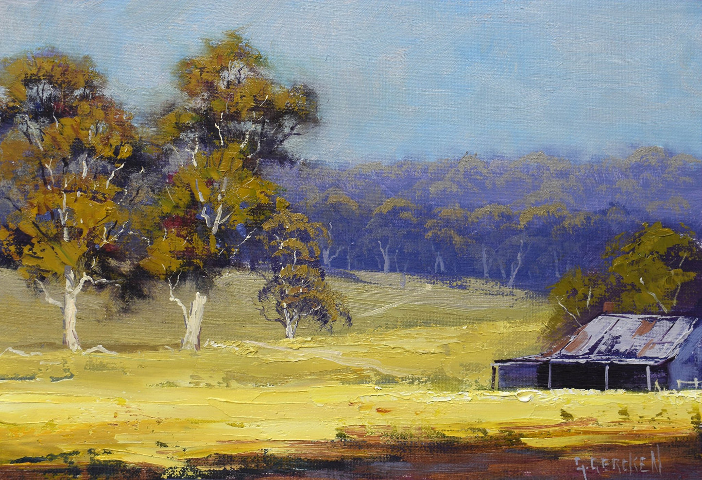 Australian Landscape Original Oil Painting by Graham Gercken