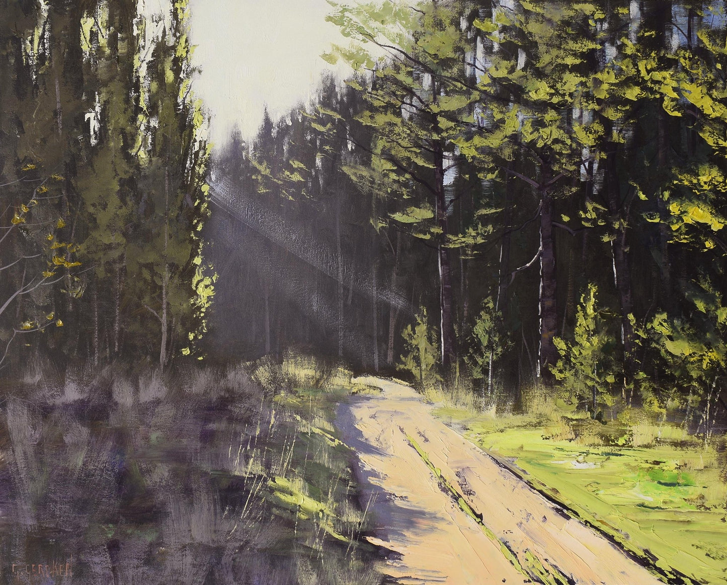 Pine Forest at Sunny Corner NSW – Original Oil Painting on Canvas