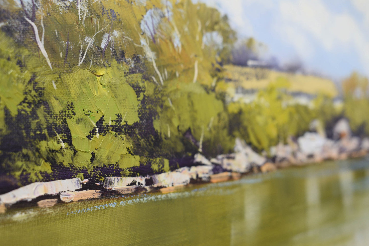 Sydney Harbour Beach | Original Oil Painting Ready-to-Hang