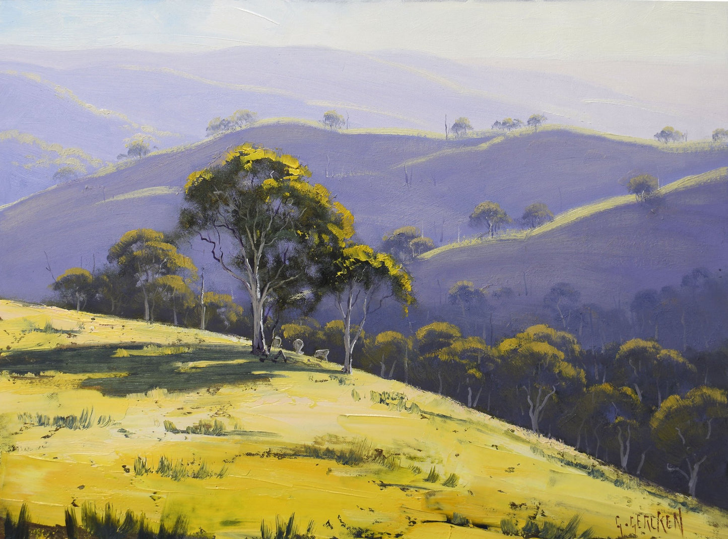 Original Oil Painting of Lithgow Landscape NSW
