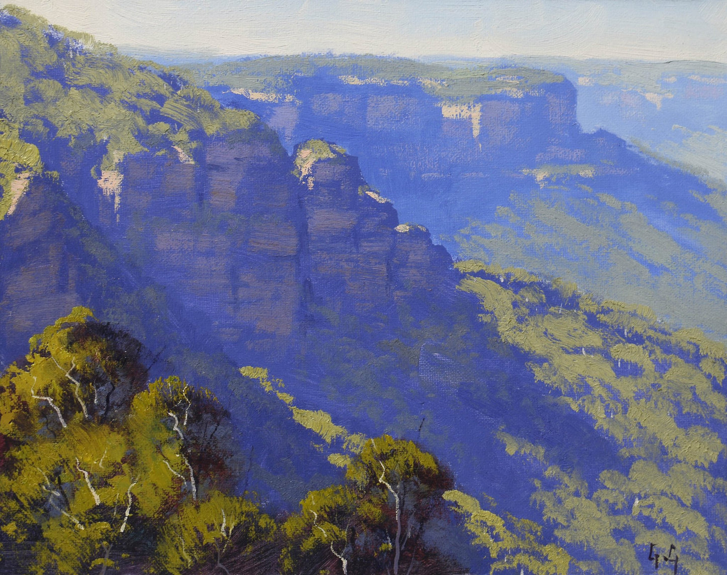 #blue mountains painting