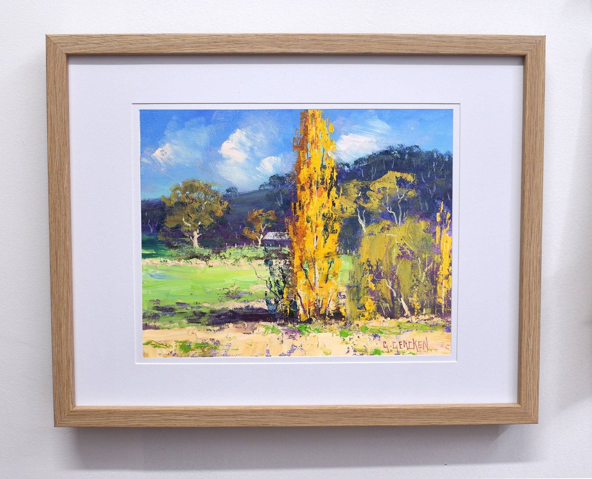 Autumn painting frame