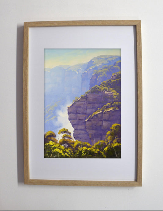 Original oil painting of the Blue Mountains by Graham Gercken
