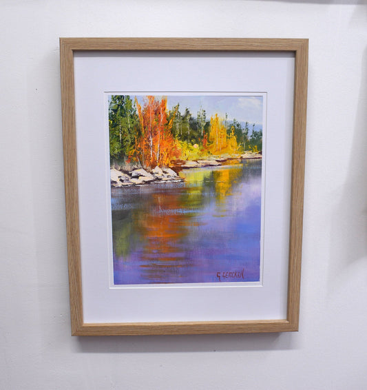 Autumn Colours Tumut River - Original Framed Painting