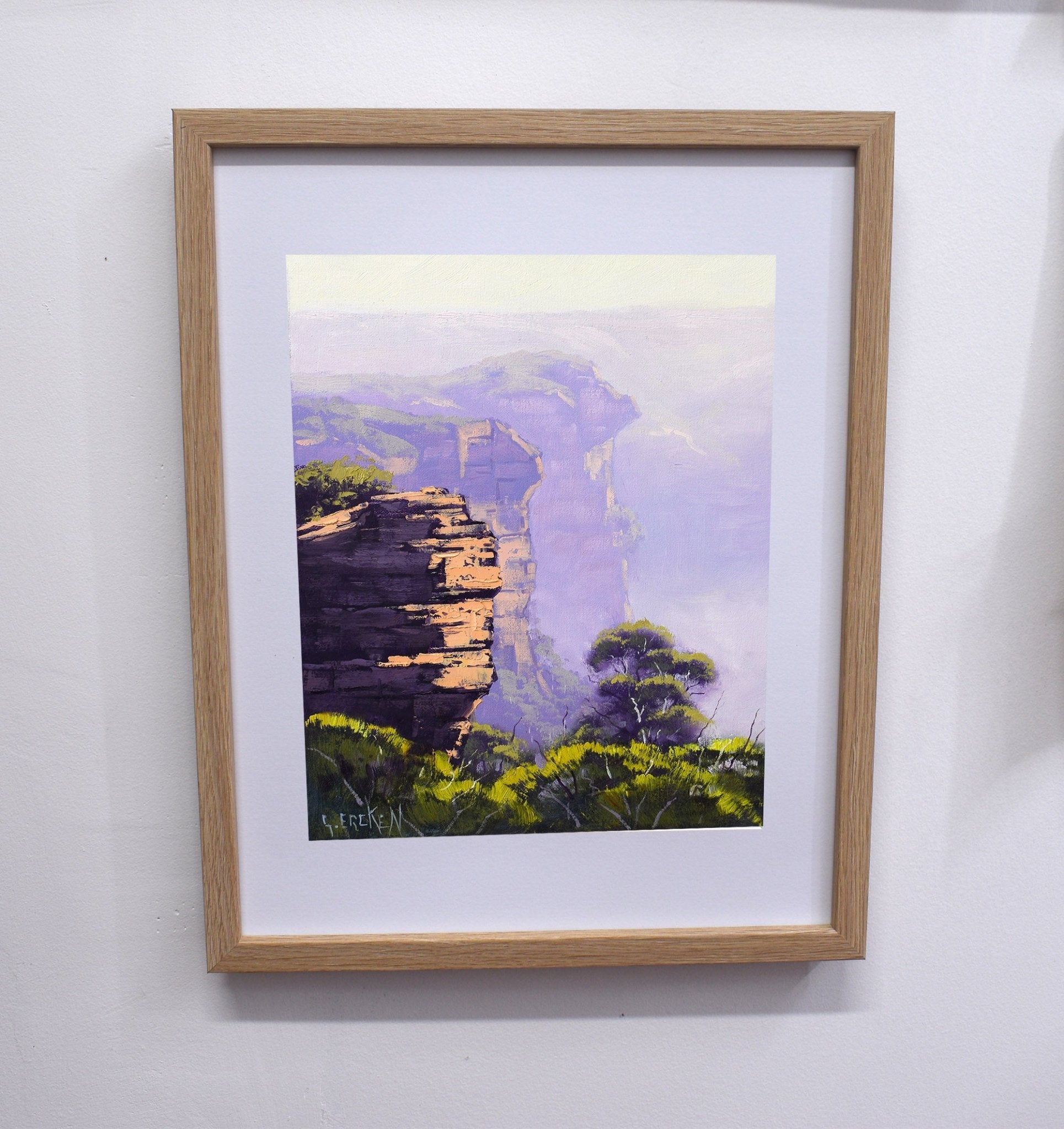 Misty Cliffs The Blue Mountains Painting by Graham Gercken
Preview