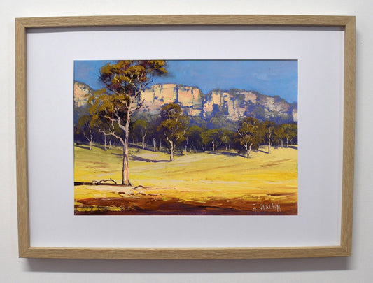 Framed Original Oil Painting Summer Landscape Capertee Valley by Graham Gercken