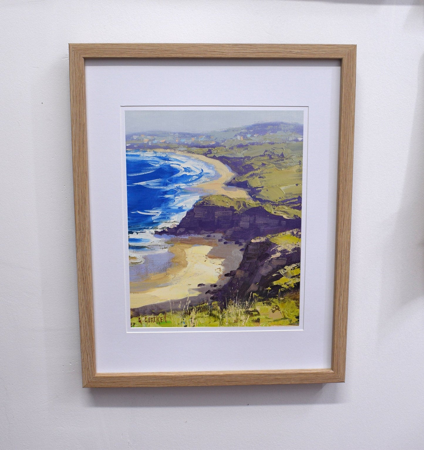 Sydney Coastline Original framed painting by Graham Gercken