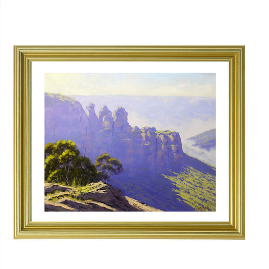 Large Blue Mountains Oil Painting by Graham Gercken