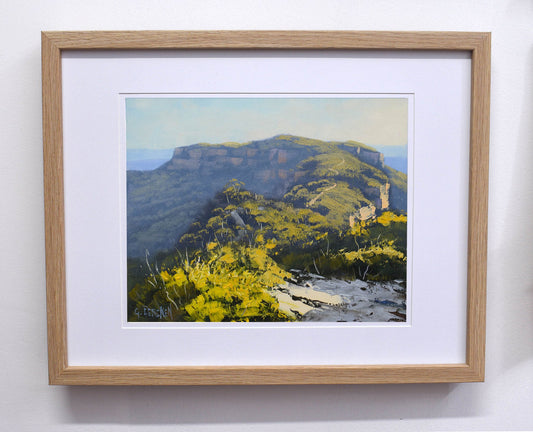 Narrow Neck Blue Mountains – Original Framed Oil Painting