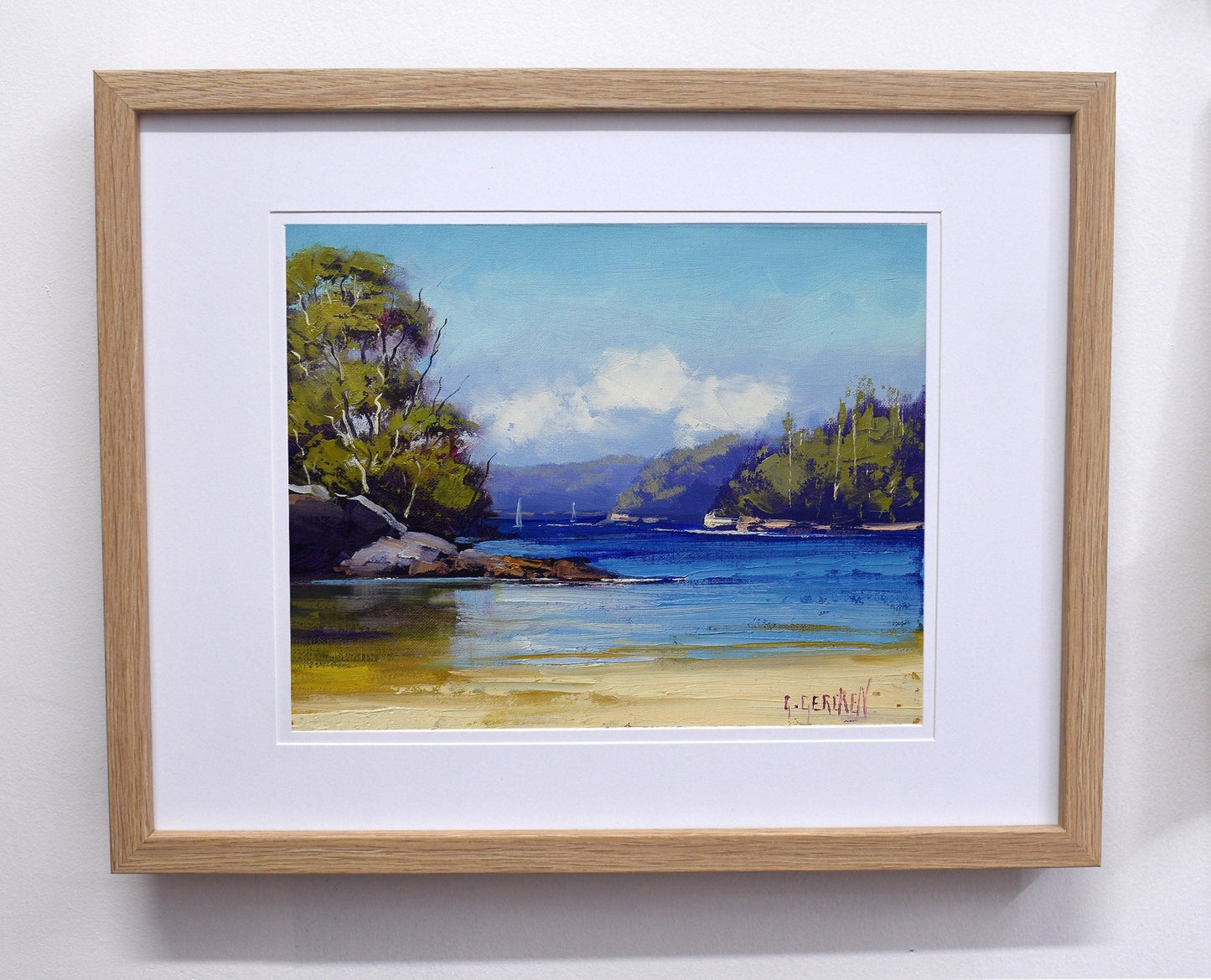original-sydney-harbour-oil-painting-framed-australian-coastal-wall-art