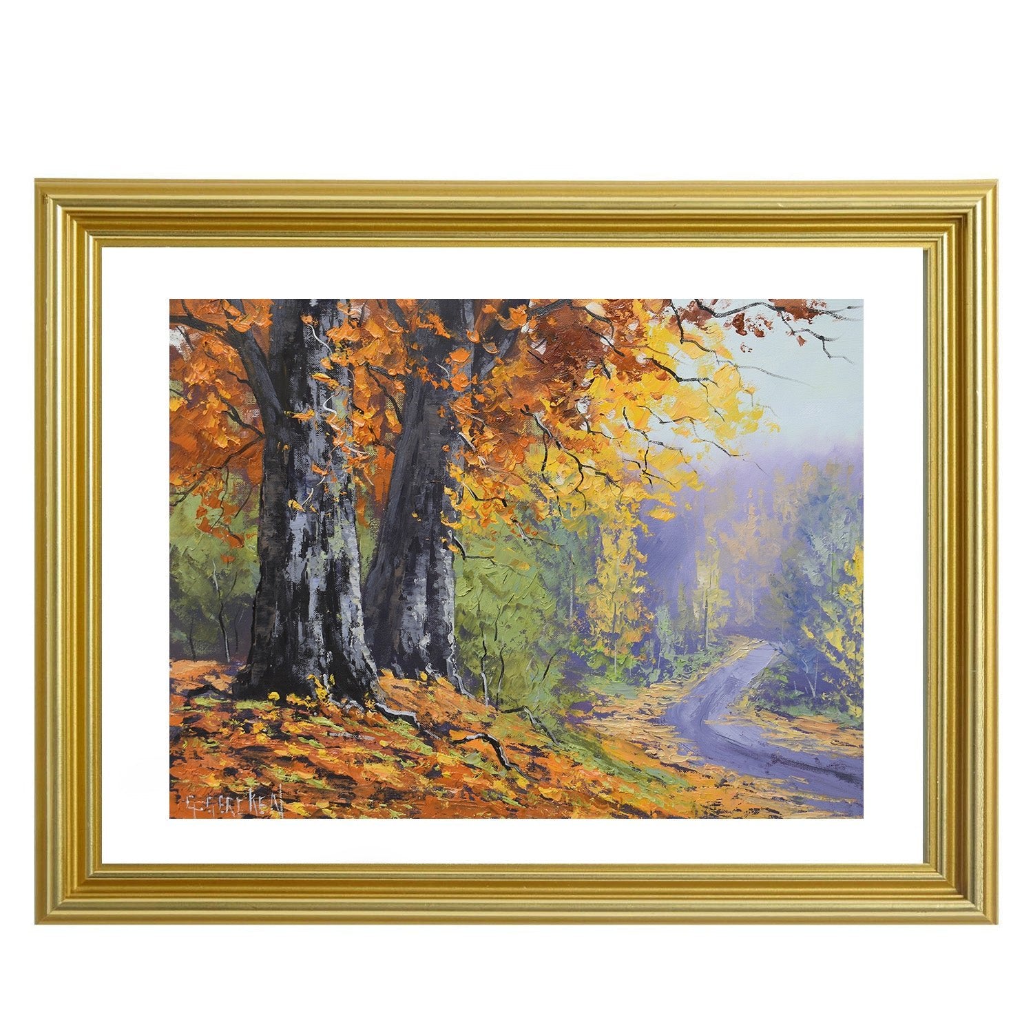 Autumn Trees Landscape painting by Graham Gercken