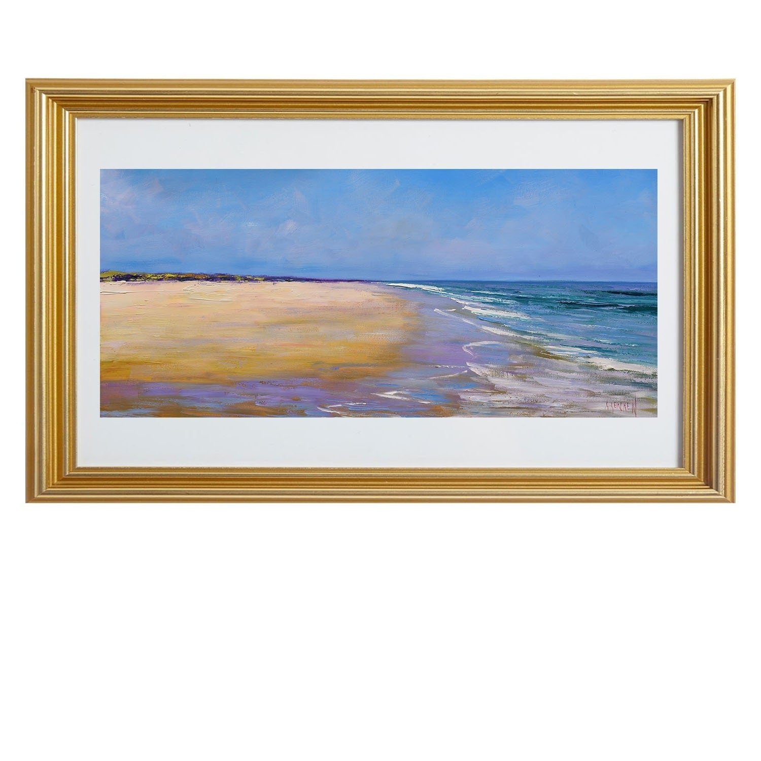 Original oil painting of Australian beach and sand dunes by Graham Gercken