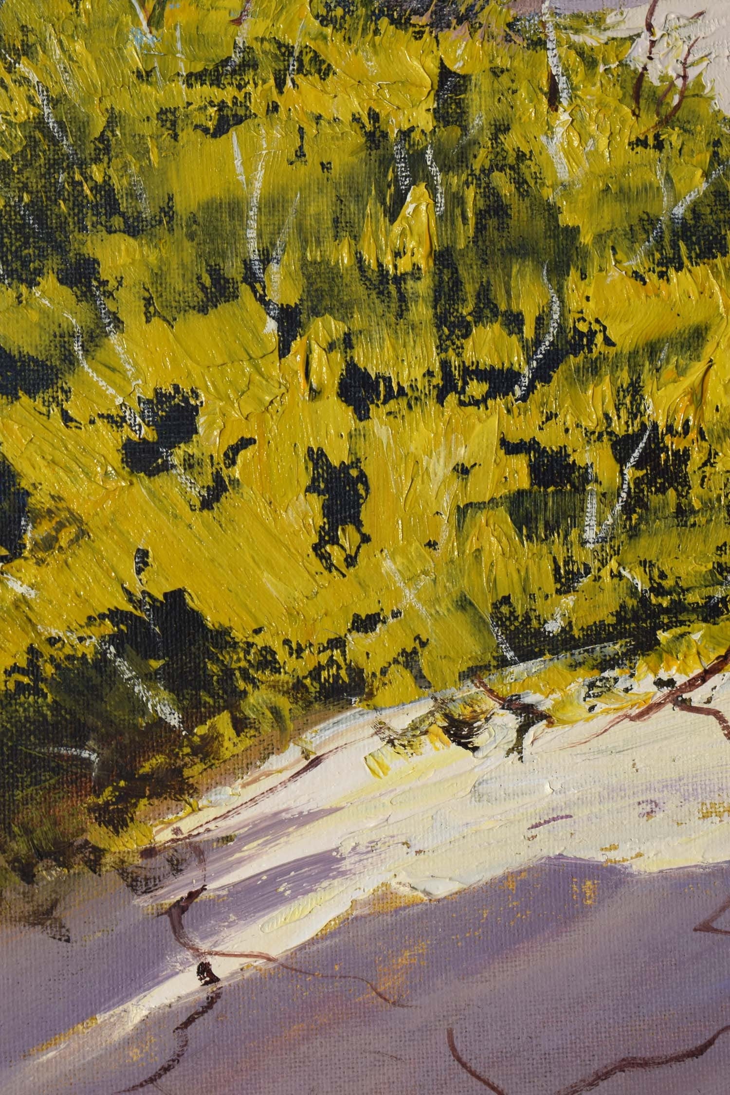 Original oil painting of Australian beach and sand dunes by Graham Gercken