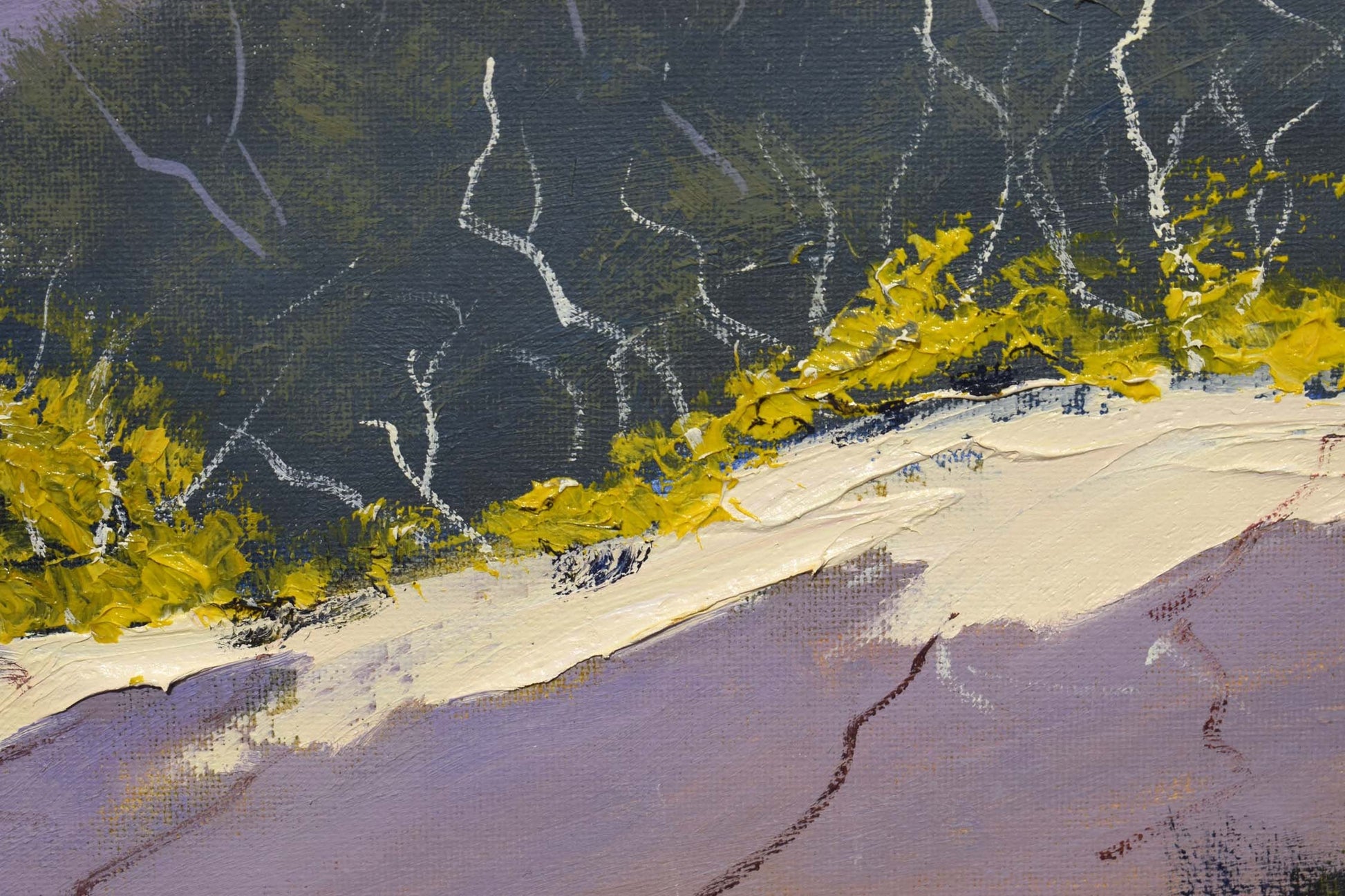 Original oil painting of Australian beach and sand dunes by Graham Gercken