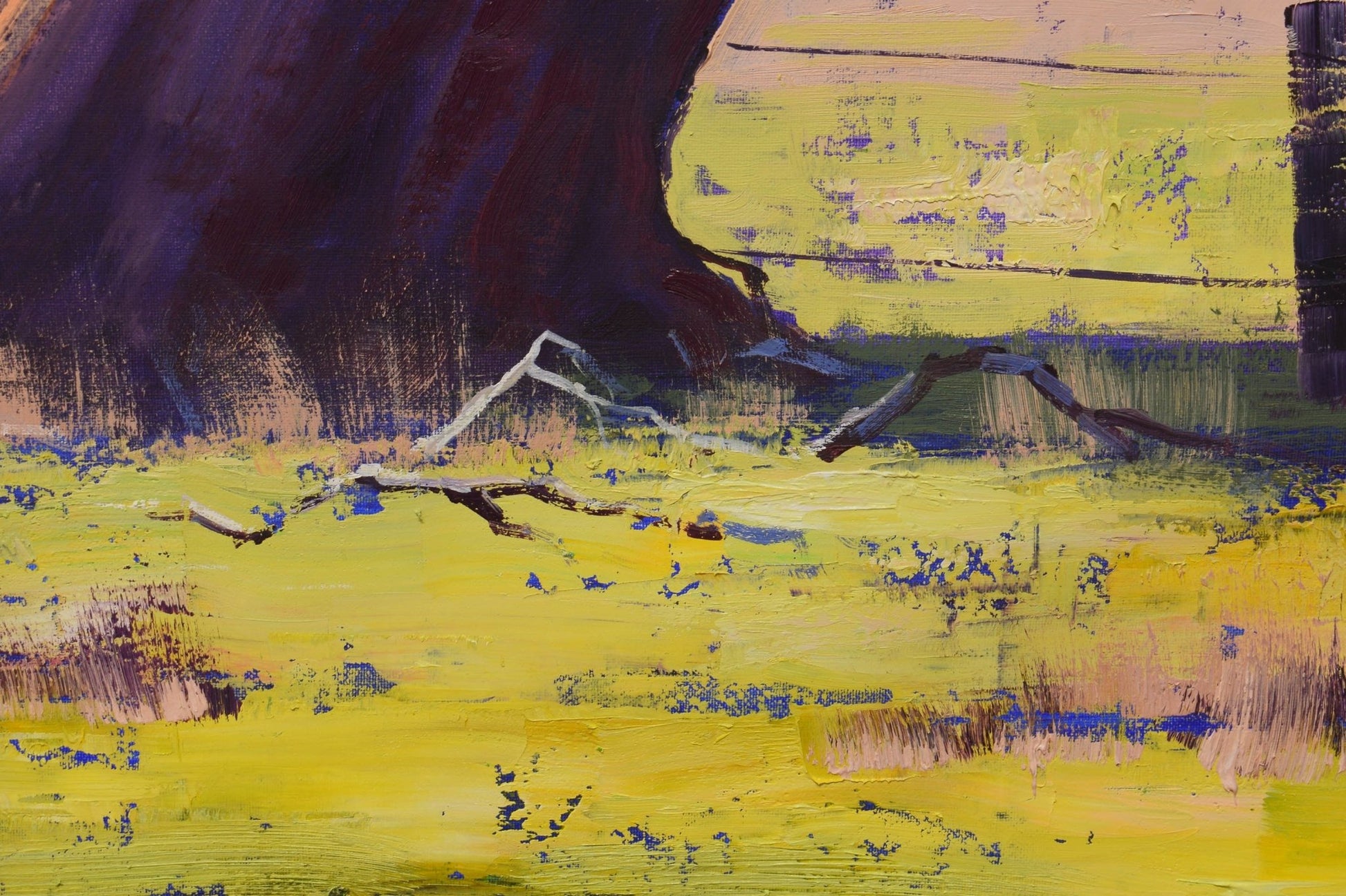 Original oil painting of Australian gum trees by Graham Gercken