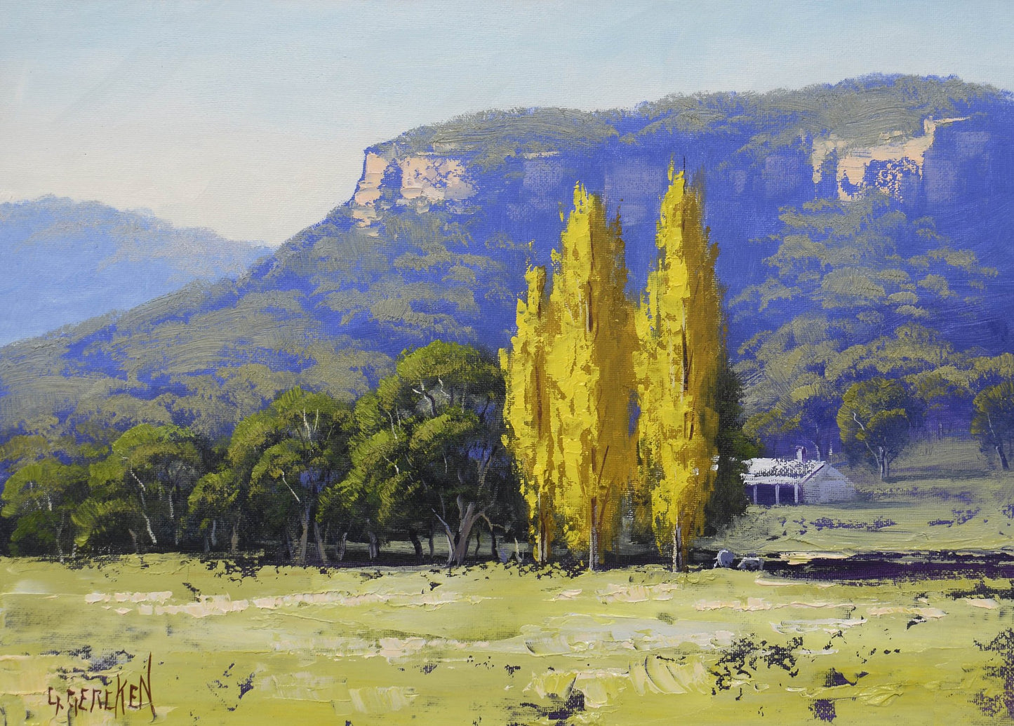 Autumn Hartley Vale – Blue Mountains NSW | Original Framed Oil Painting