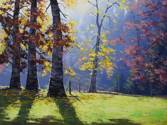 Large Autumn Forest trees | Original Oil Painting