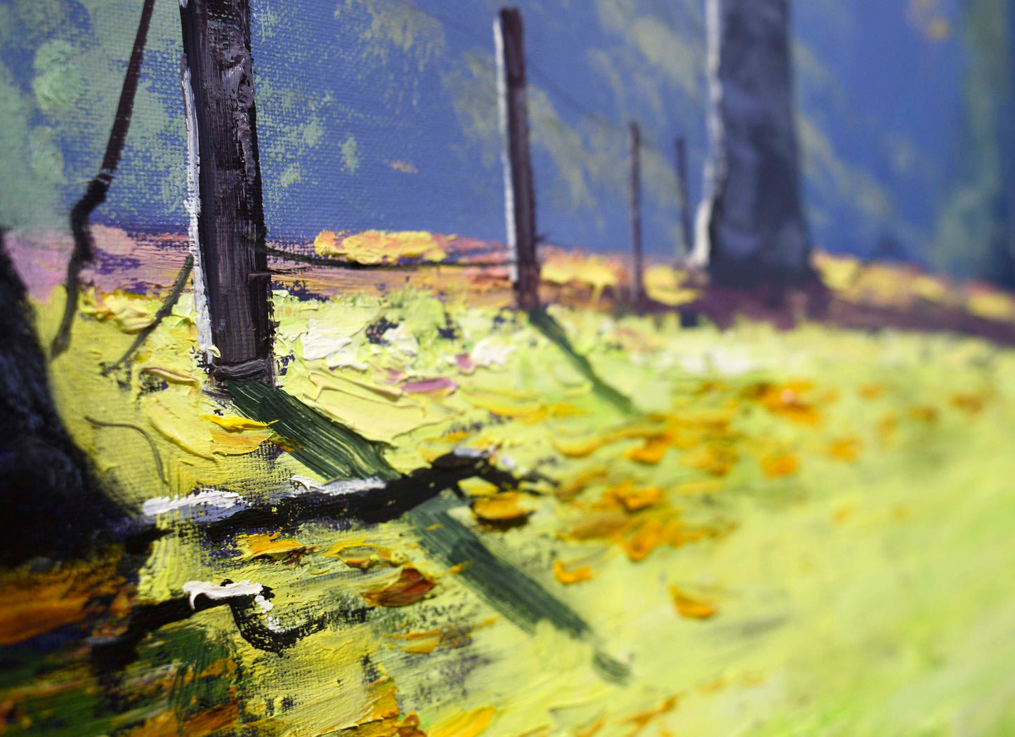 Large Autumn Forest trees | Original Oil Painting