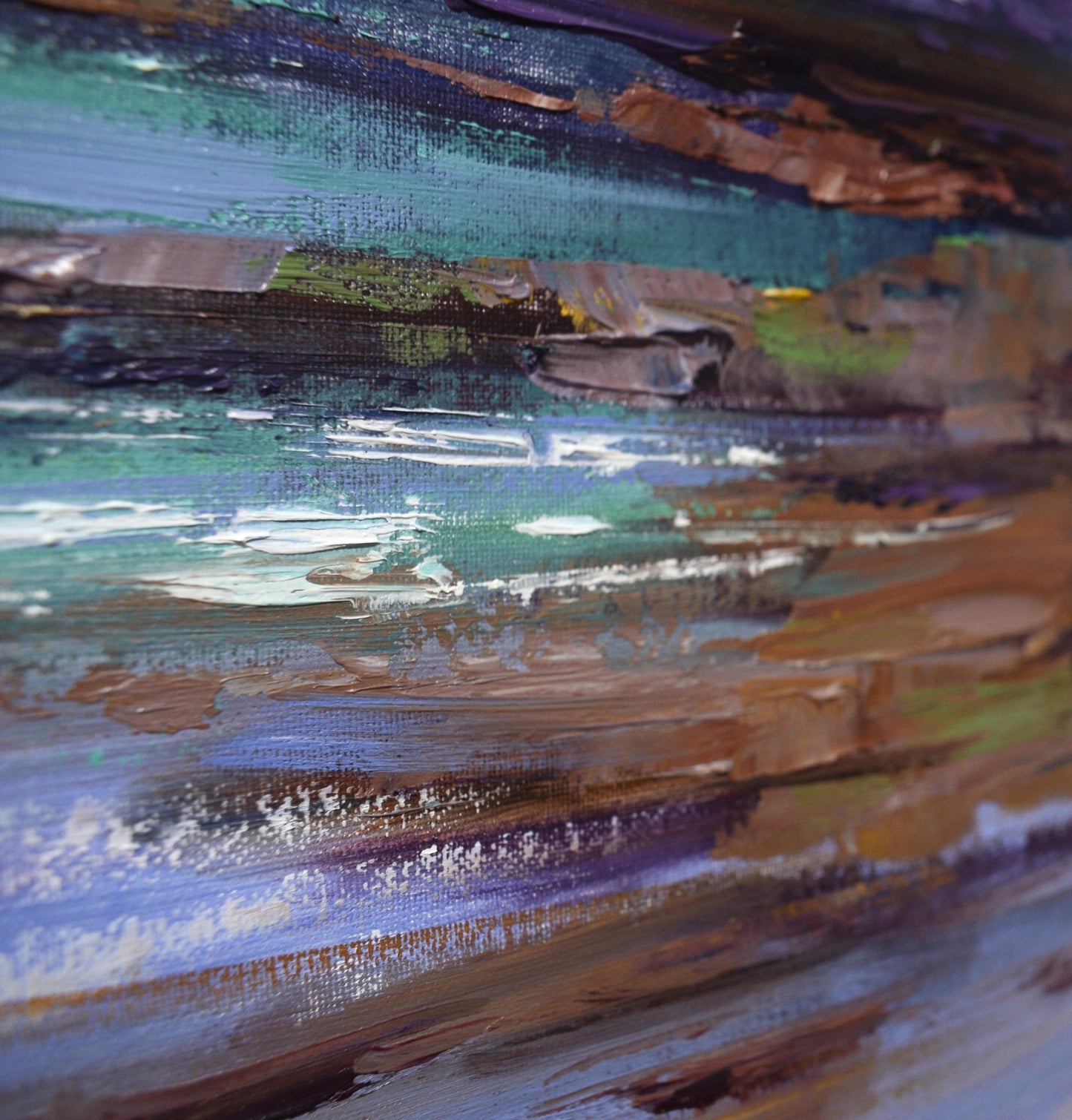 Beach shore colours Original oil Painting by Graham Gercken