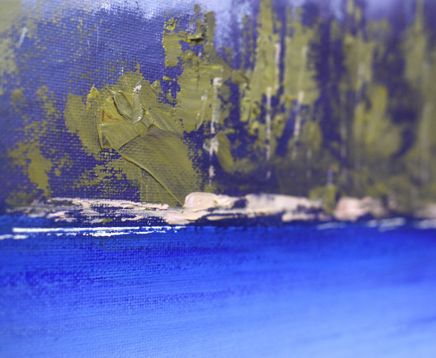 Framed Sydney Harbour Beach Painting