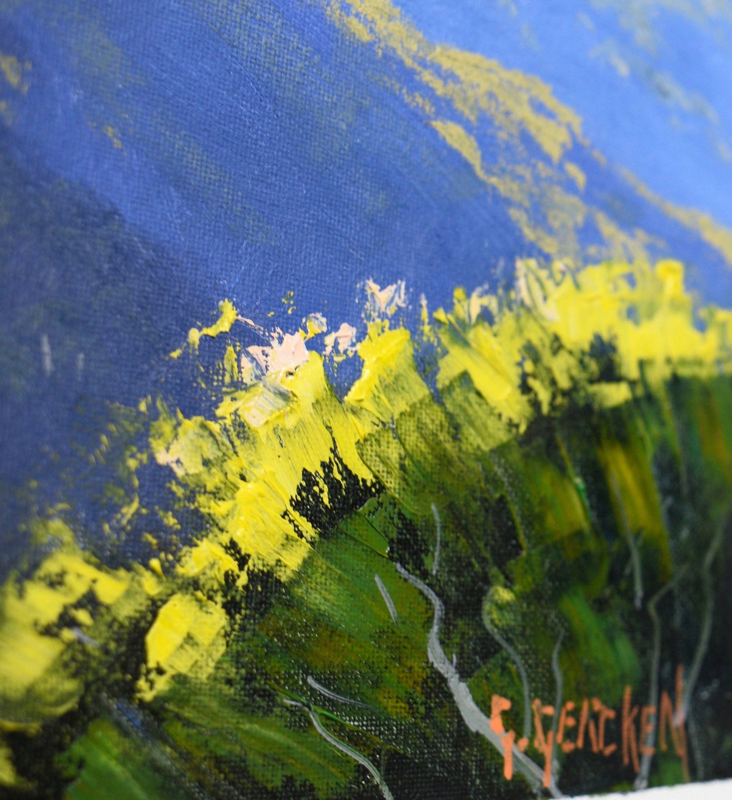 Blue Mountains Valley – Original Oil Painting on Canvas