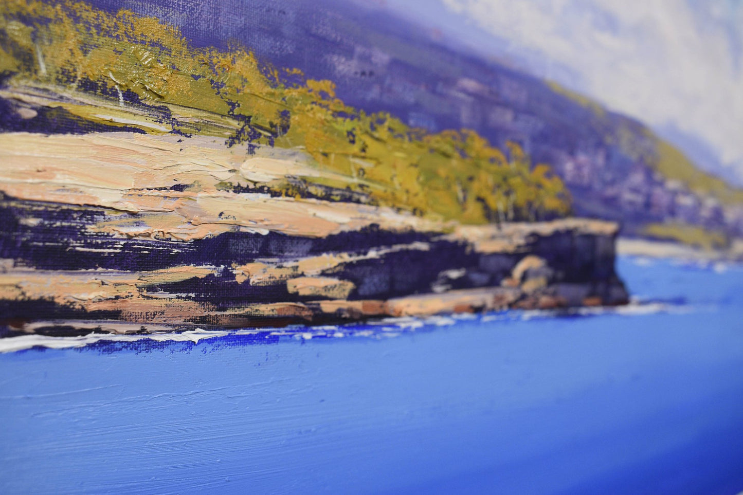 View to Bondi Beach Sydney | Original Oil Painting on Stretched Canvas