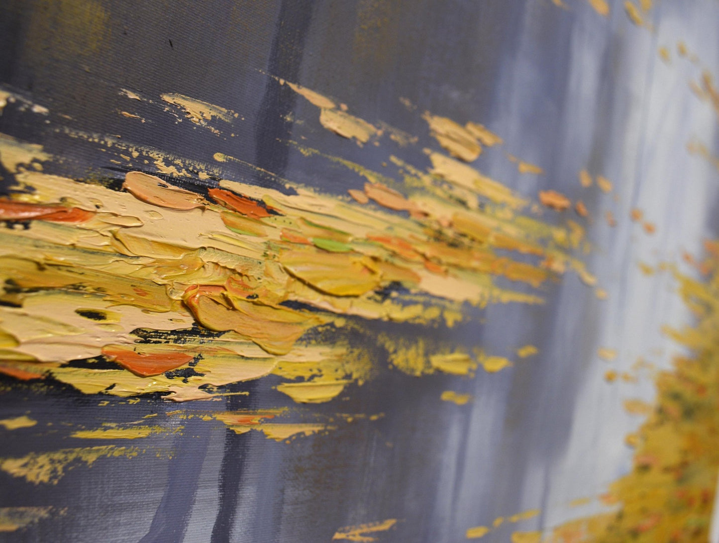 Large Autumn Trees Painting | Original Oil on Canvas