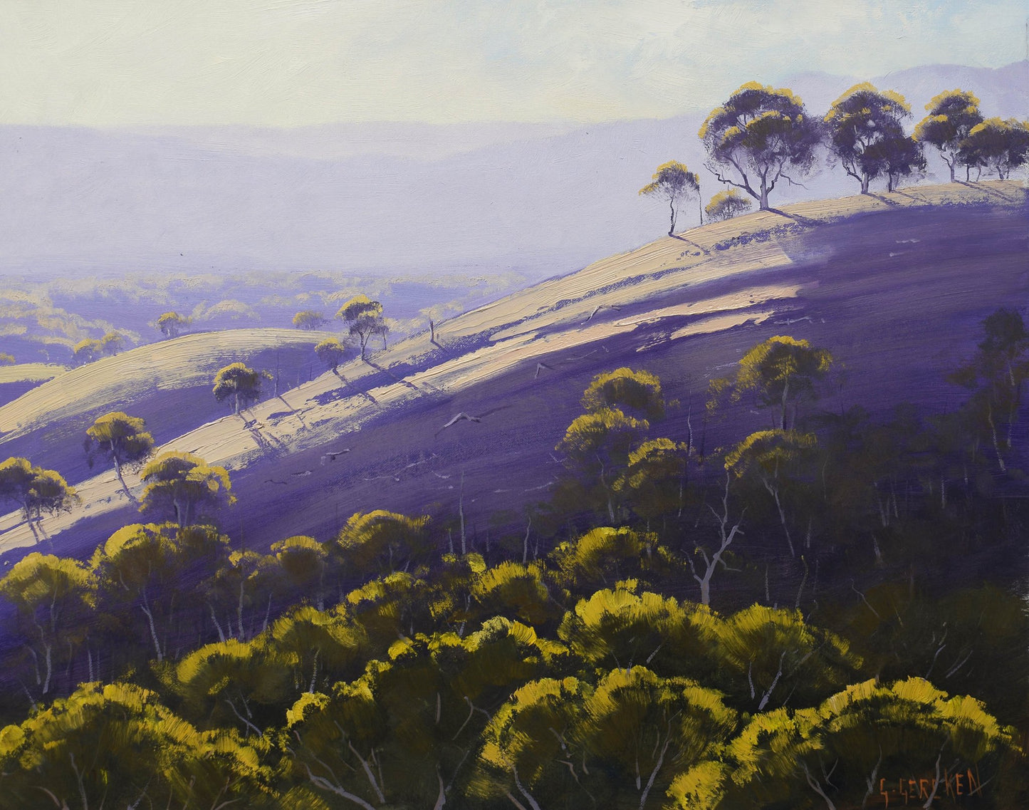 Kanimbla Valley Morning – Original Oil Painting on Canvas (16 x 20 in)