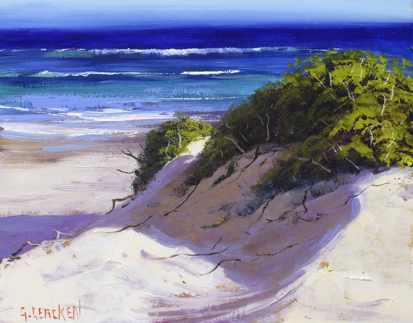 Central Coast nsw Framed Original Beach Painting