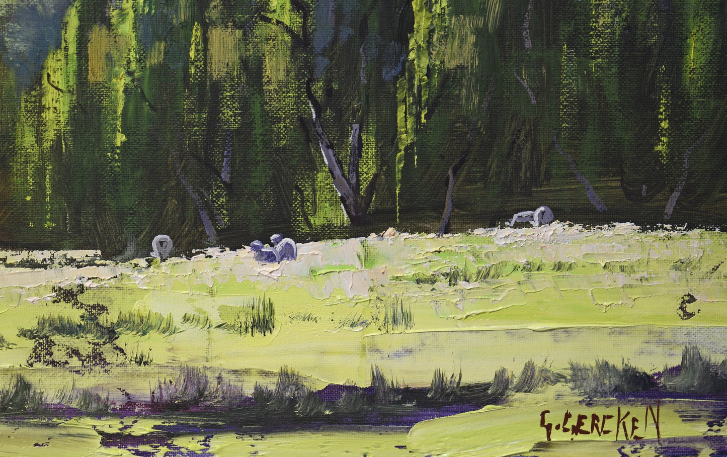 Rolling Hills, Central West NSW – Original Stretched Landscape Oil Painting