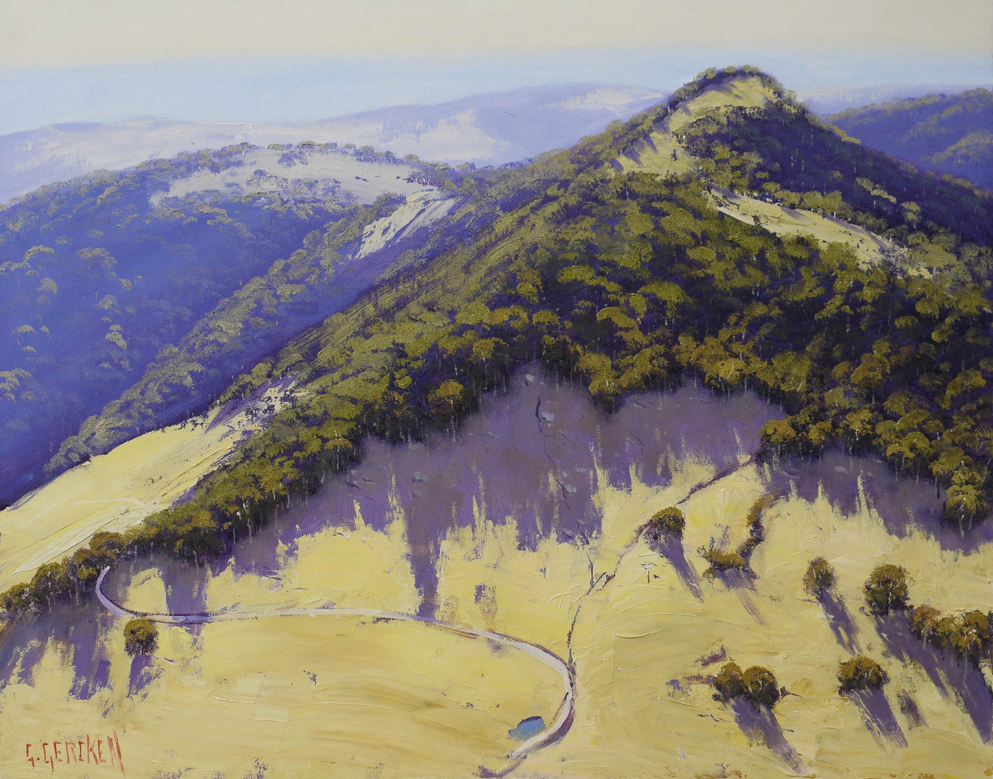 Kanimbla Valley, Blue Mountains NSW – Original Oil Landscape Painting 16 x 20 inches