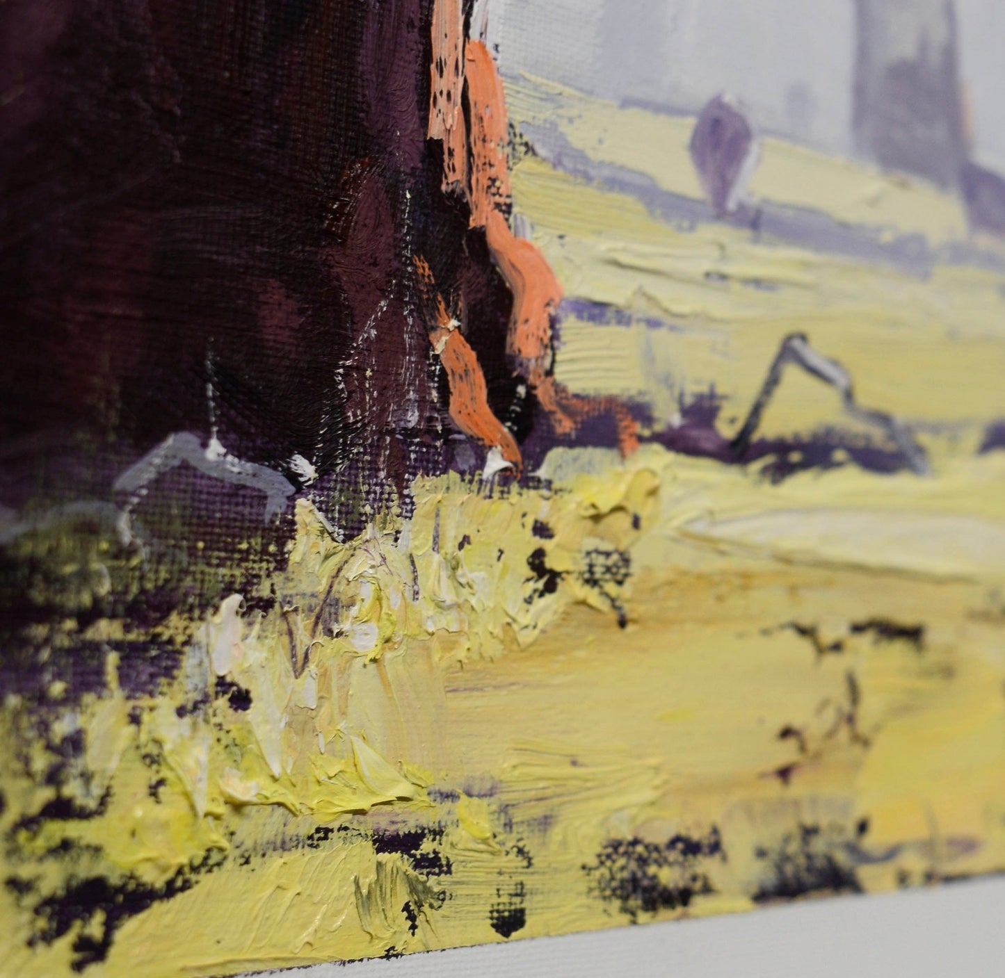 Australian Bush Landscape with Gum Tree