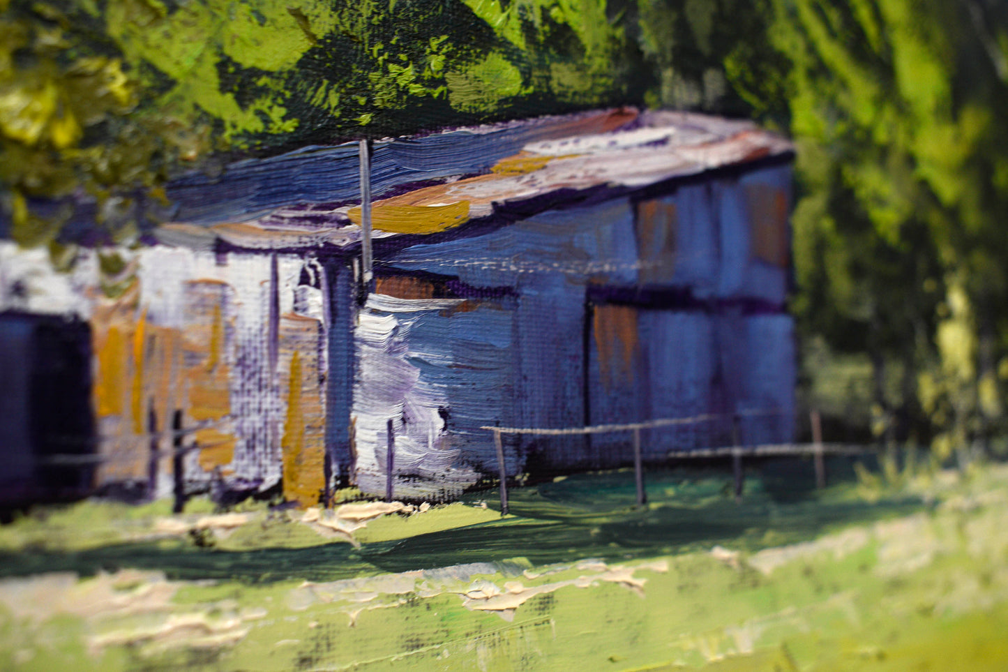 Hartley Farm Shed | Framed Oil Painting | Australian Landscape Art by Graham Gercken