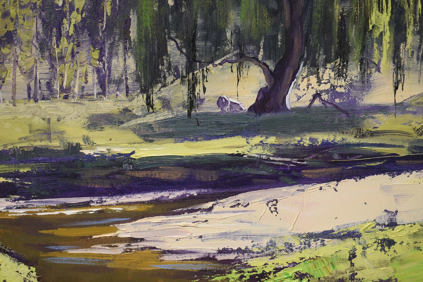 Willow Tree Along the Creek, Kanimbla Valley NSW | Framed Original Oil Painting