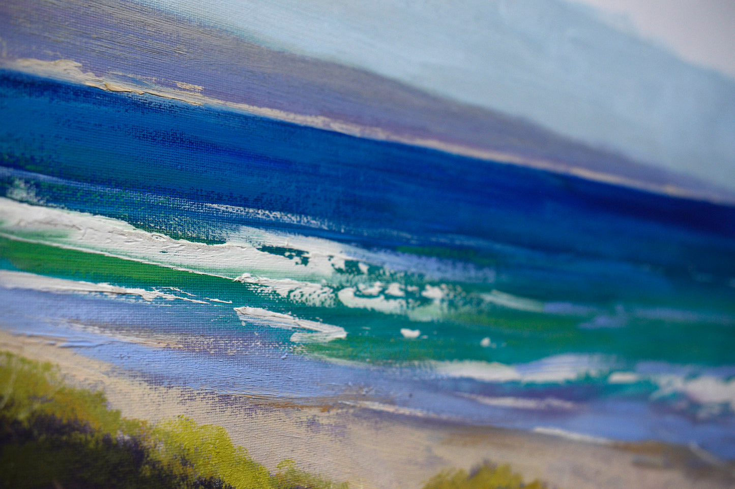 Large Beach Painting Original Coastal Landscape Central Coast nsw by G gercken