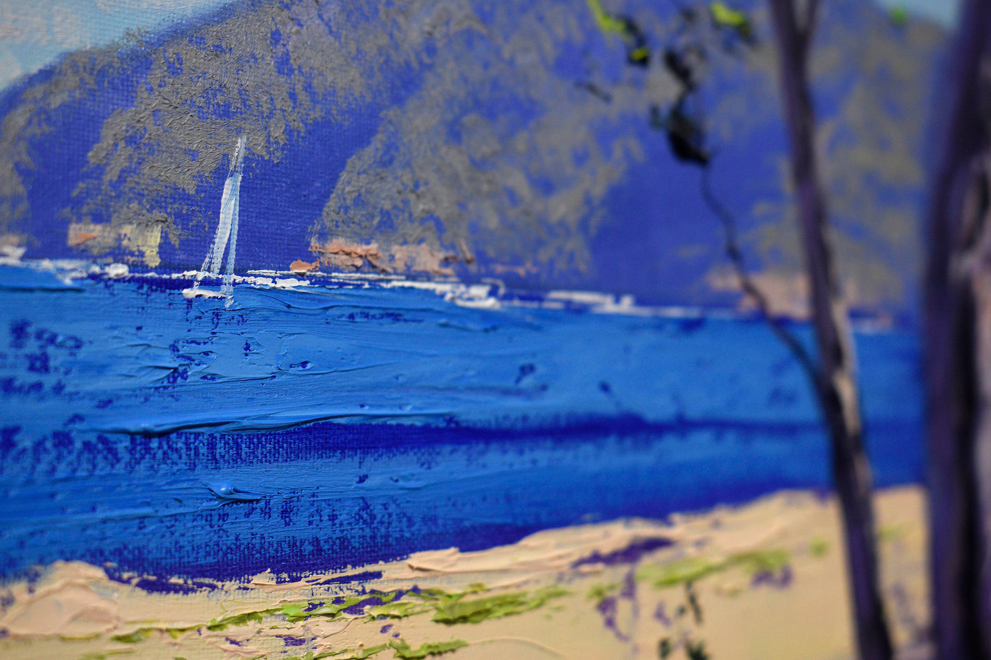 Patonga Beach Framed Oil Painting | Original Australian Coastal Landscape