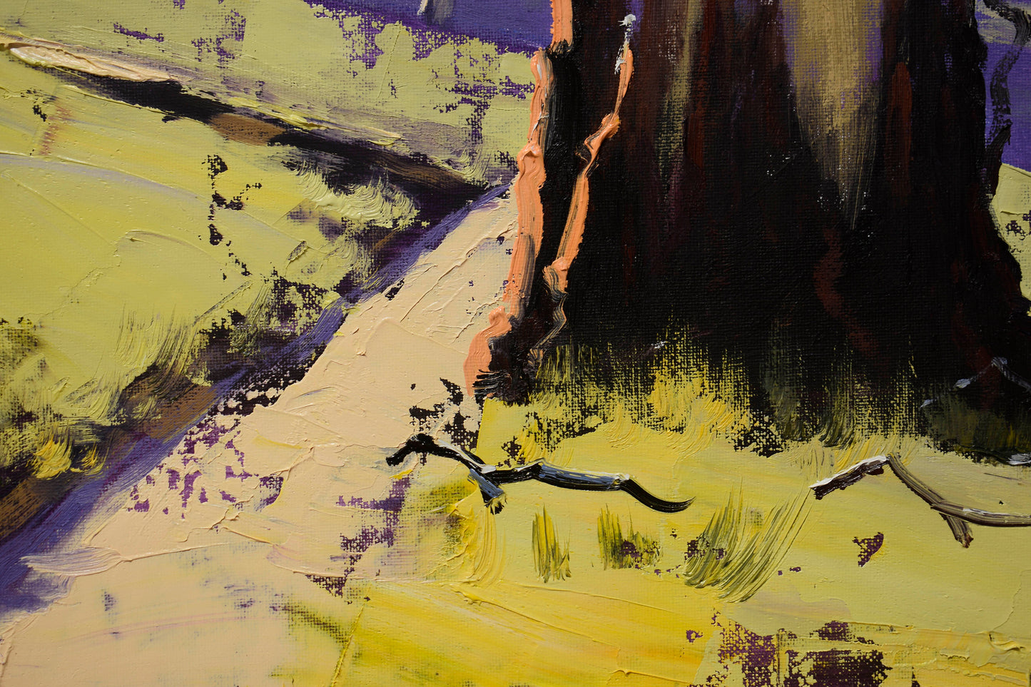 Original Gum Tree & Kangaroo Oil Painting | Australian Landscape | Ready to Hang