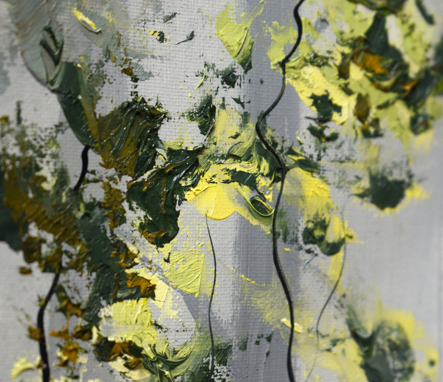 Sunlit Misty Forest – Large Original Woodland Oil Painting (30 x 40")