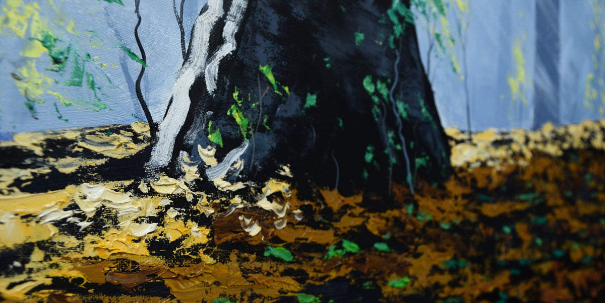 Morning Light Through the Misty Forest – Original Oil Painting by Graham Gercken (30" x 24")