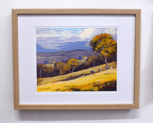 Kaninmbla to the Blue Mountains Framed oil Painting
