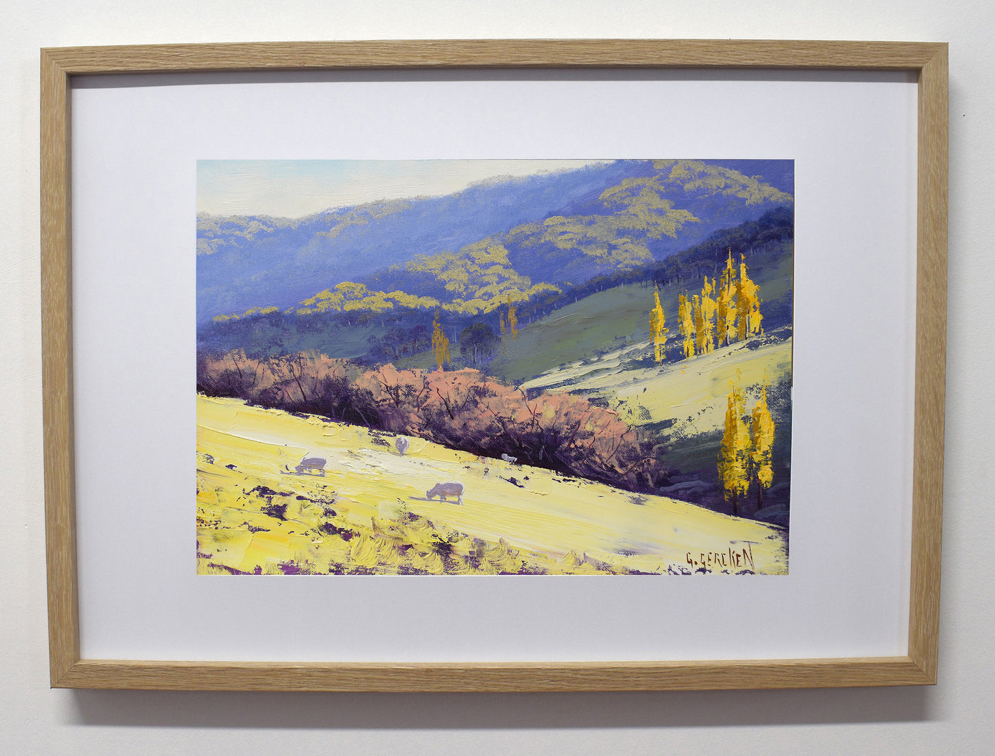 Tarana Autumn Hills | Framed Oil Painting | Australian Landscape Art by Graham Gercken