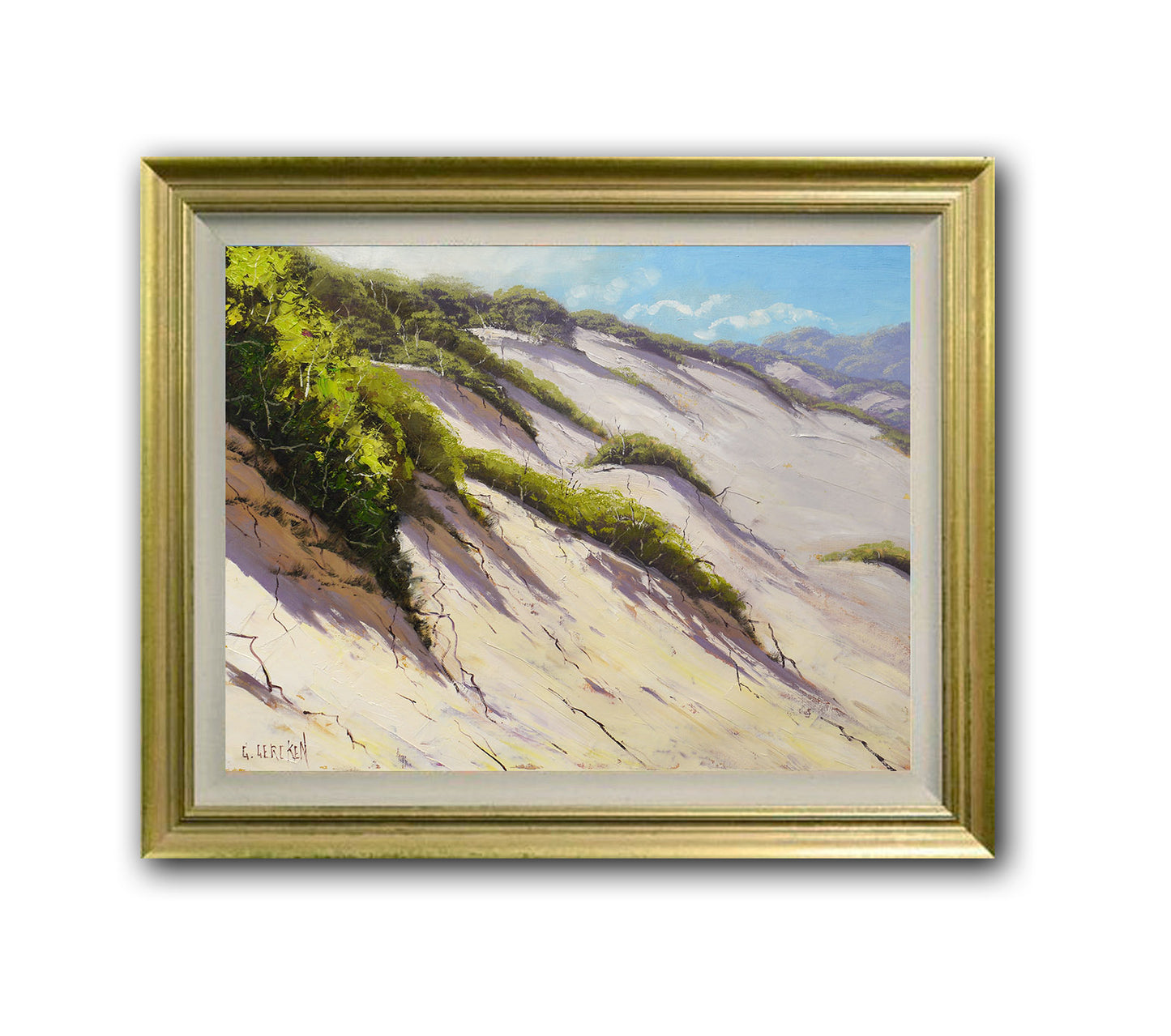 Coastal beach sand dunes painting Australia