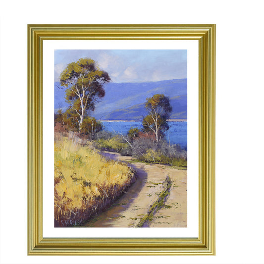 Summer time Snowy Mountains Original painting