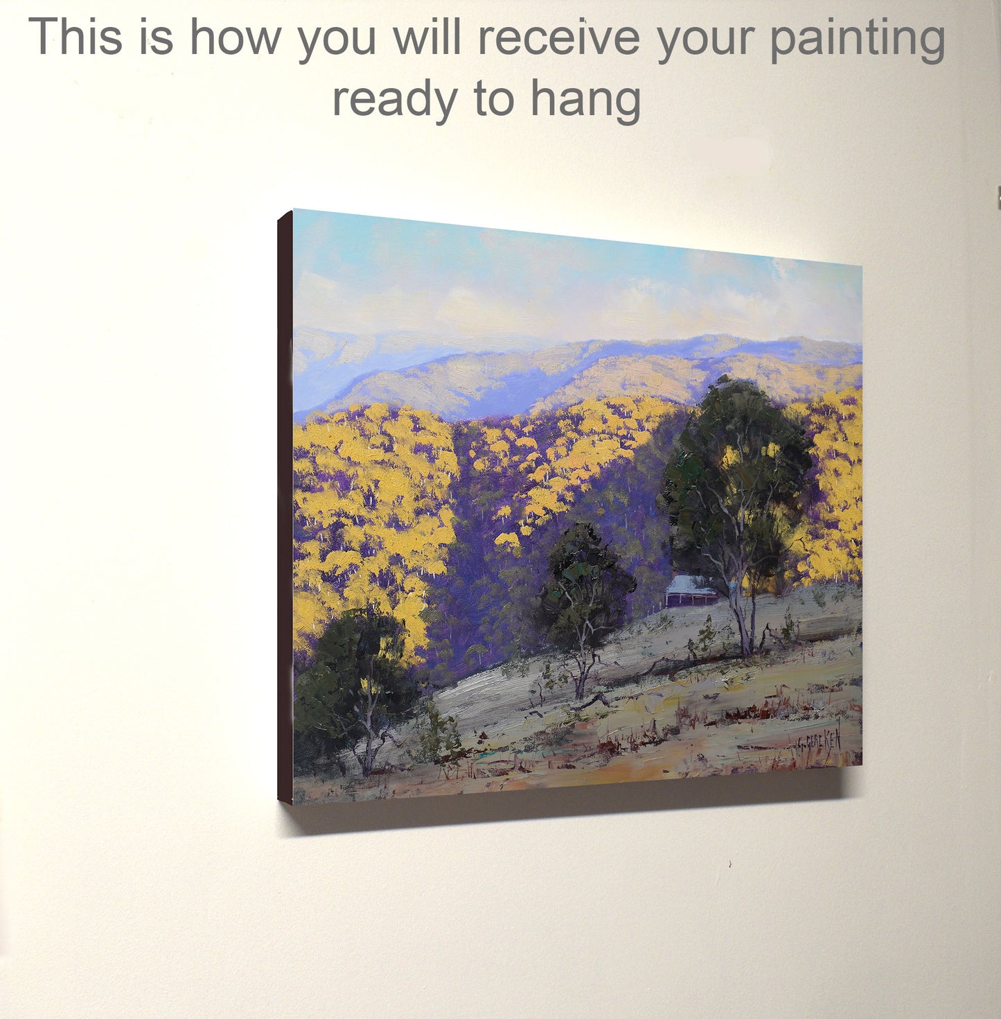 Australian Bushland Landscape Oil Painting 16x12 Central West nsw