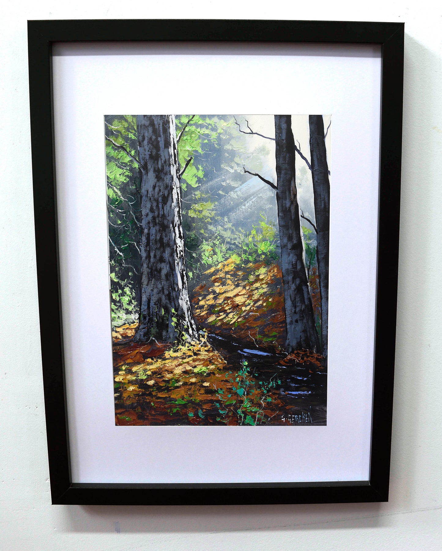 Sunlit Forest | Framed Oil Painting | Australian Bush Landscape Art