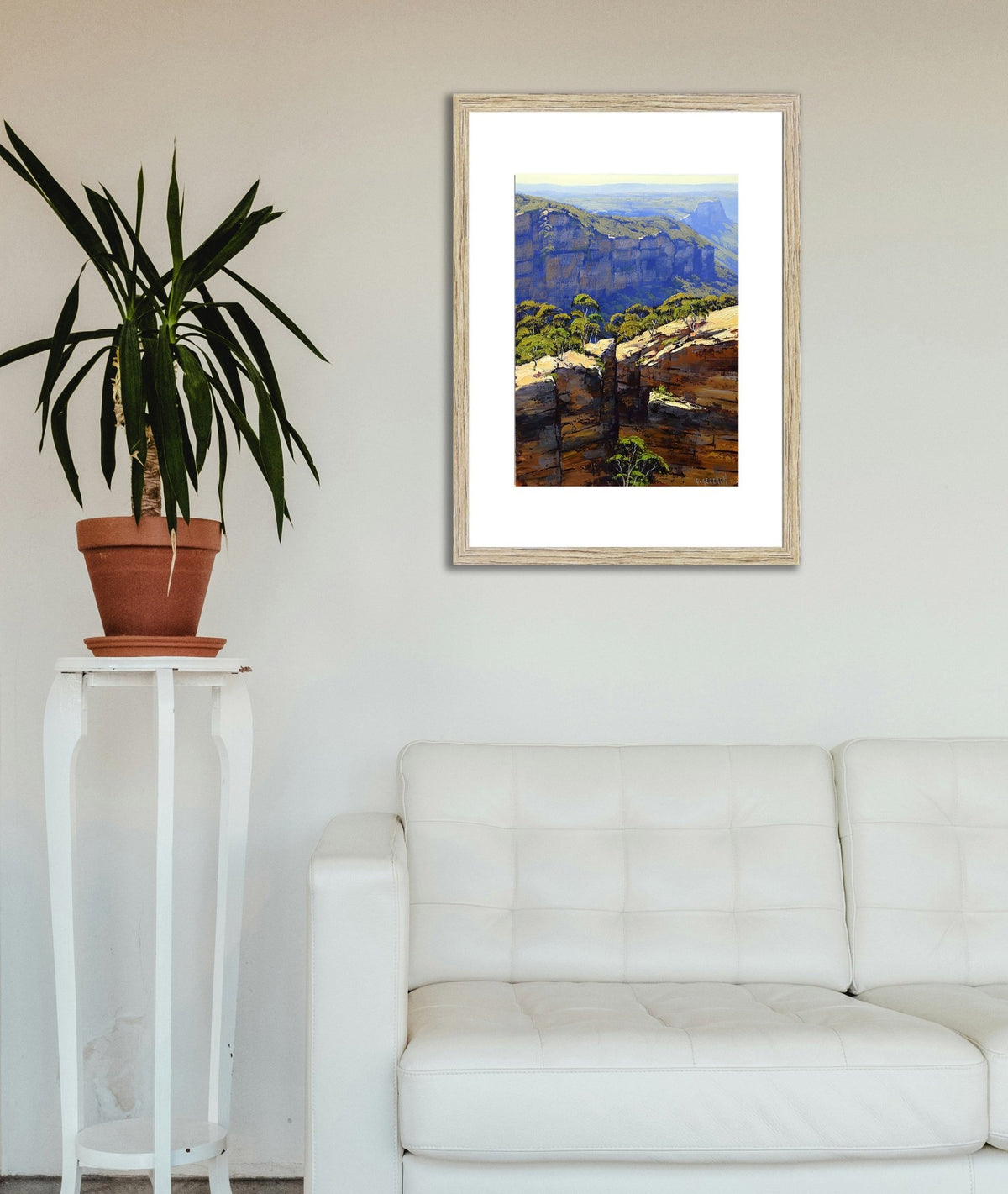 Original Blue Mountains Landscape Blackheath Oil Painting Framed